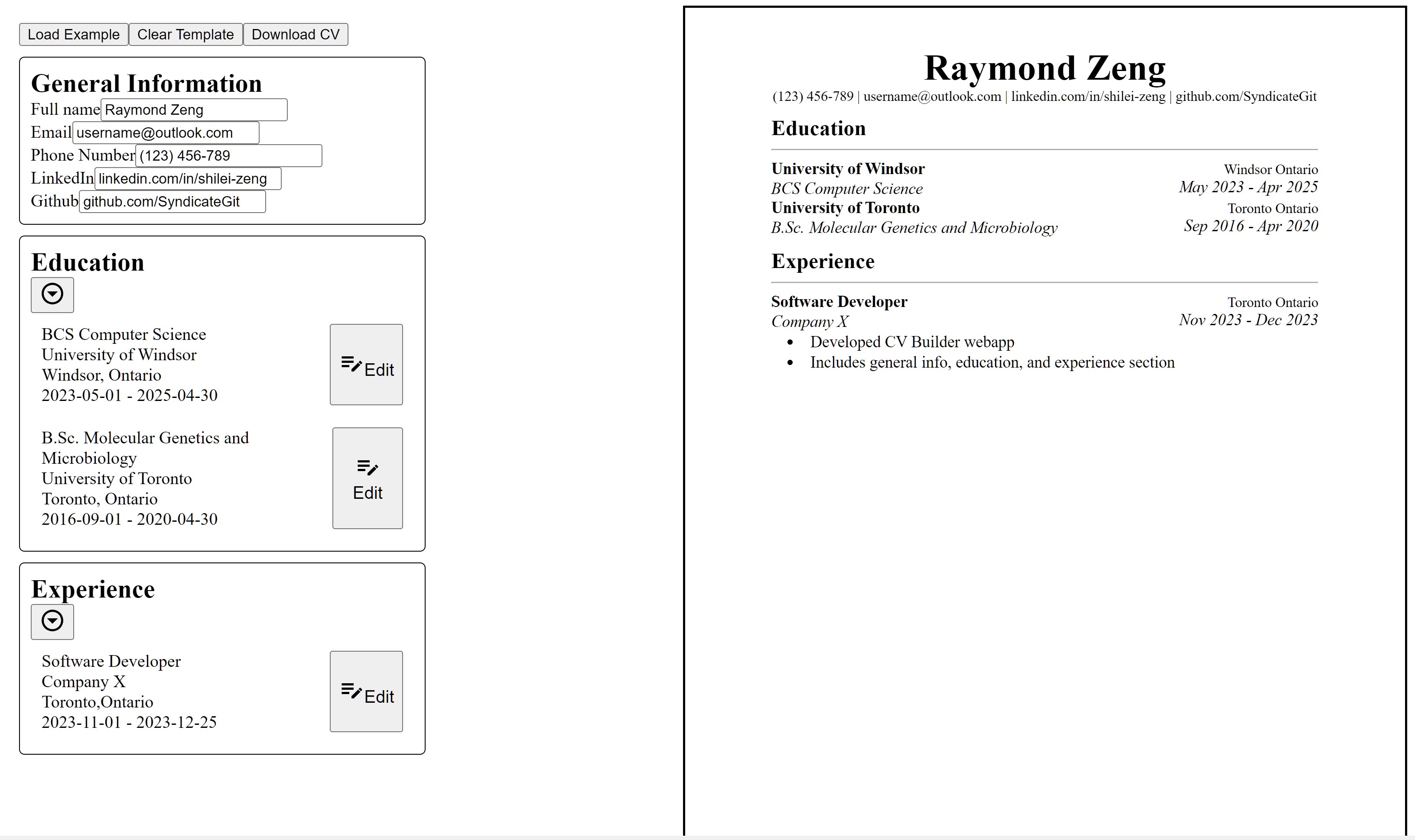 admin dashboard page