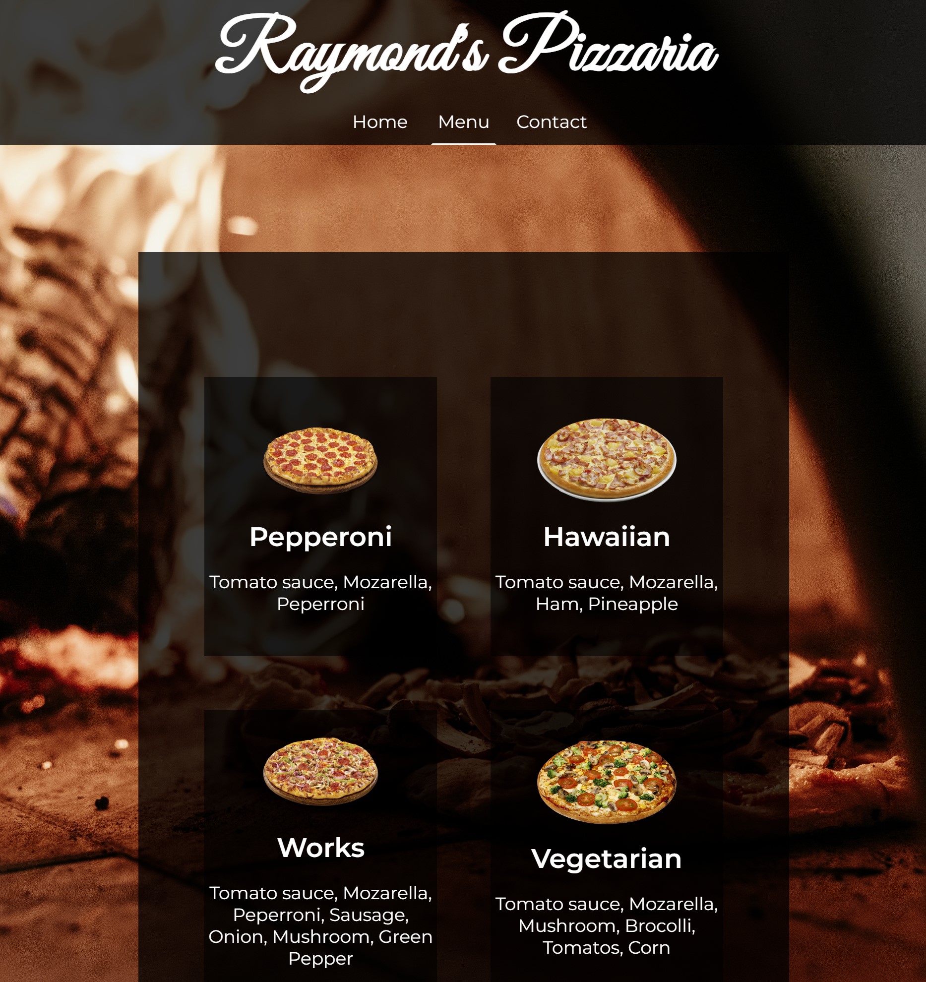restaurant page